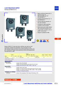 Thumbnail of document Data Sheet - 8146/5-V11 Load Disconnect Switches